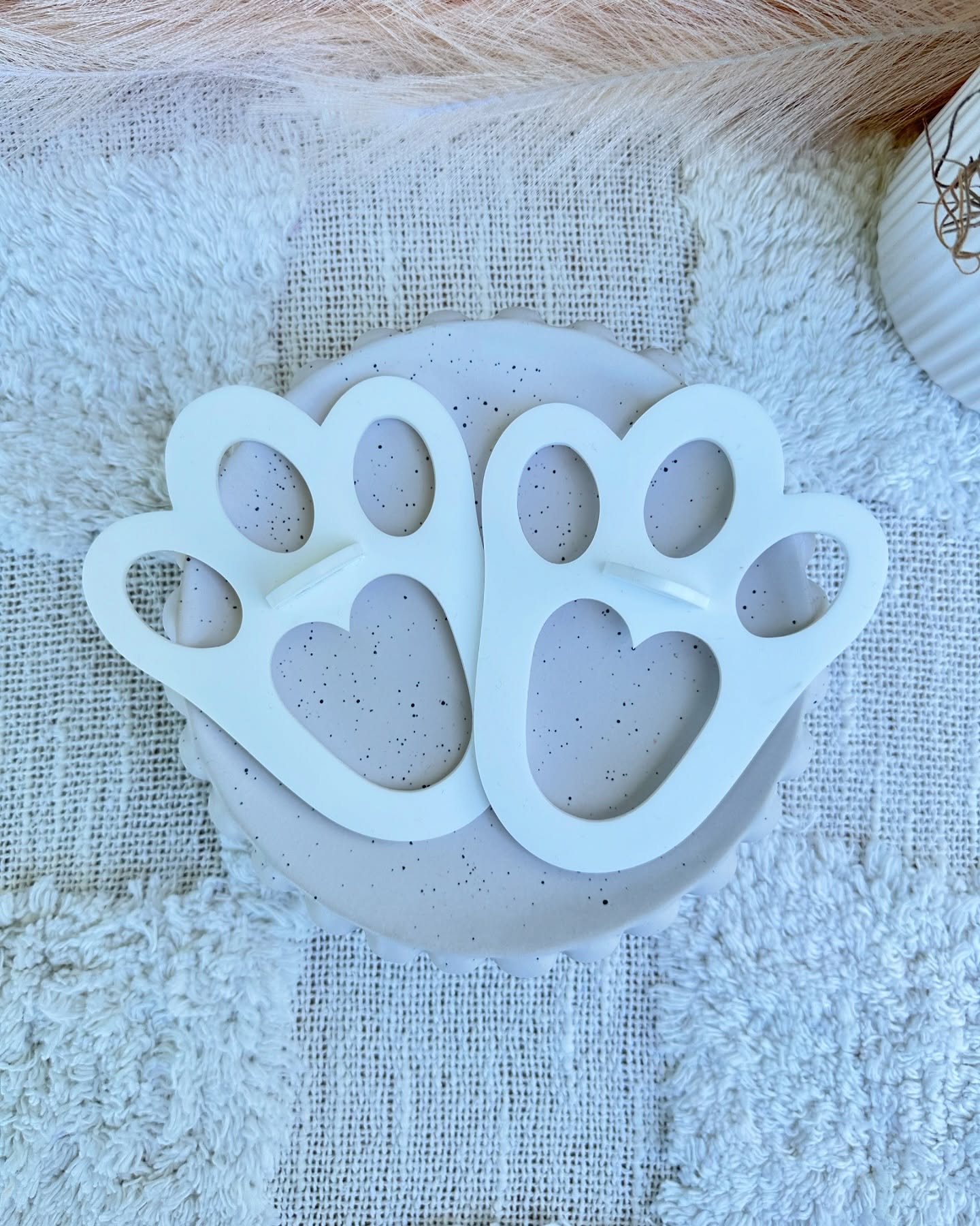 Easter Bunny Footprint Stencil
