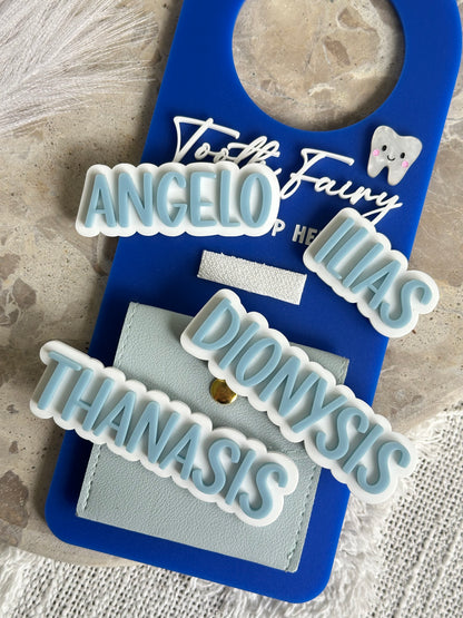 TOOTH FAIRY Please Stop Here Door Hanger Additional Interchangeable Name