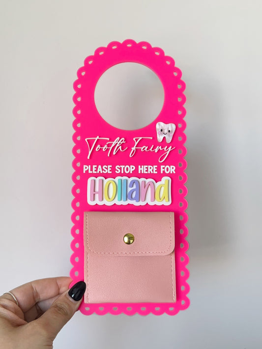 TOOTH FAIRY Please Stop Here Door Hanger