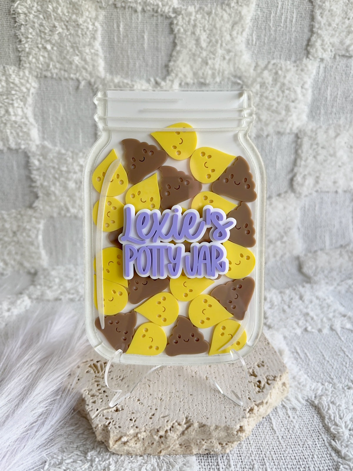Personalised Kids Potty Reward Jar & Tokens
