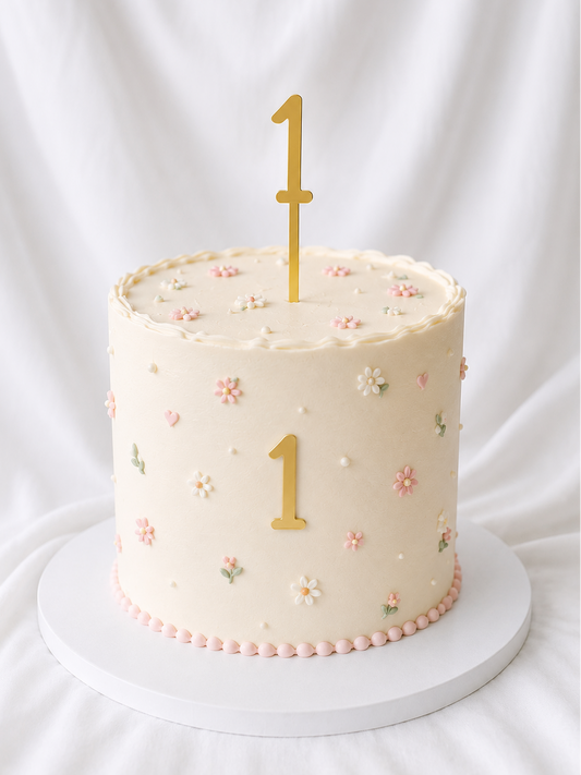 Birthday Age Number Acrylic Cake Charm/Fropper Or Cake Topper