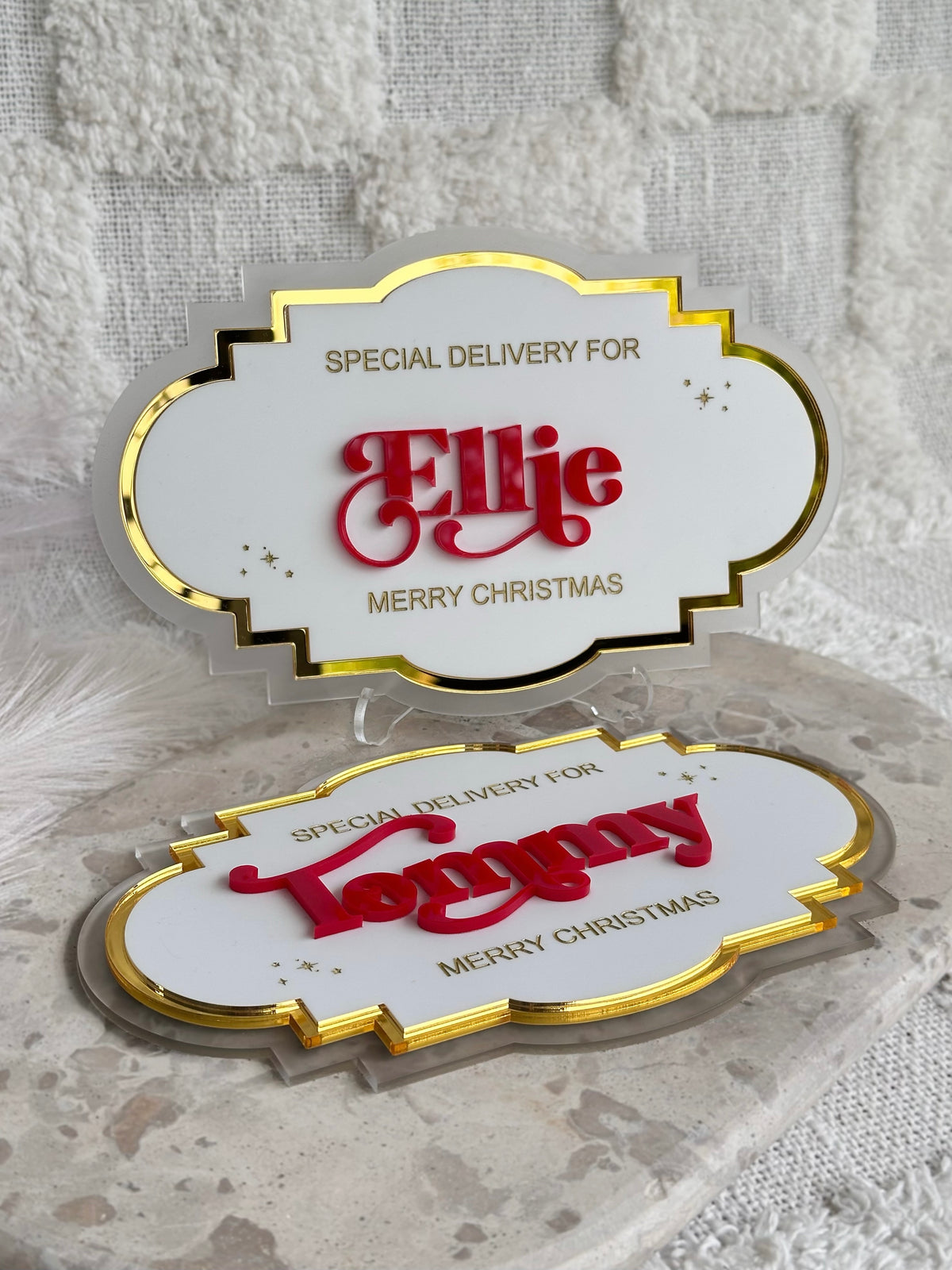 Personalised December 1st / Christmas Eve Crate Plaque