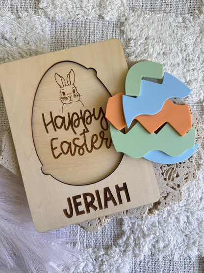 'Happy Easter' Personalised Egg Puzzle
