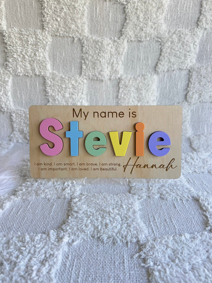 Affirmation Personalised Name Puzzle