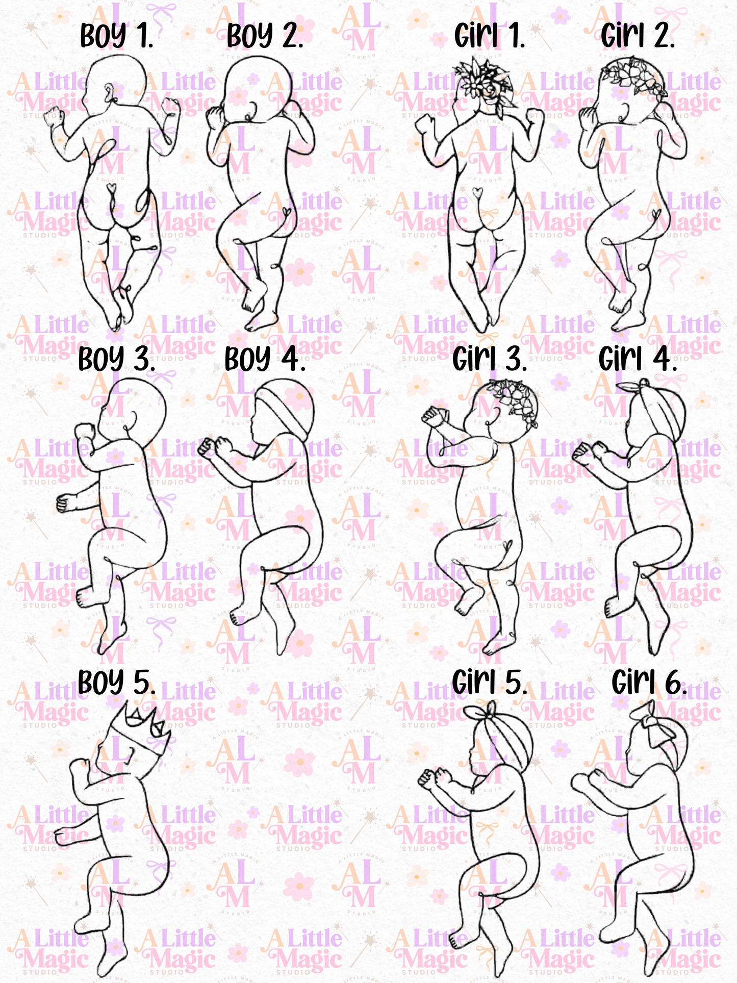BABY LINE ART My First Christmas Ornament