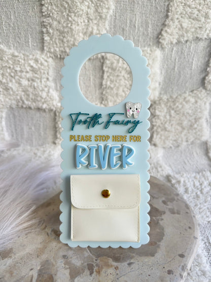 TOOTH FAIRY Please Stop Here Door Hanger