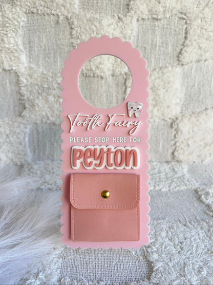 TOOTH FAIRY Please Stop Here Door Hanger