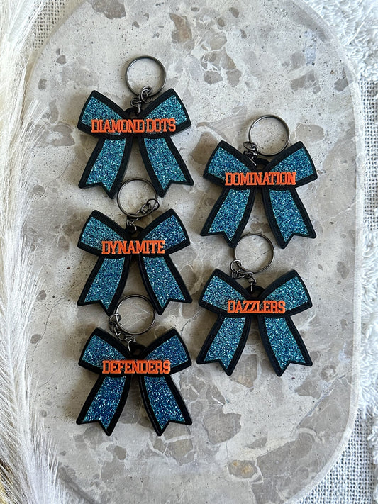 CHEER BOW Personalised Bag Tag