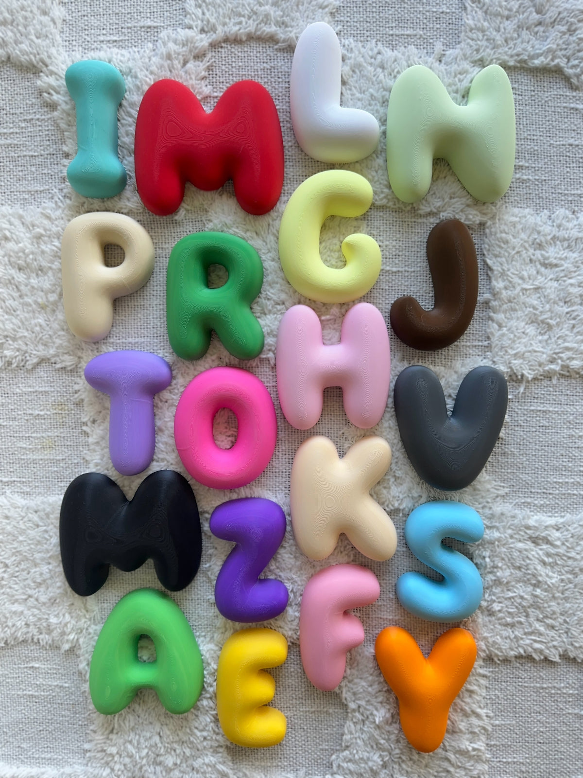 3D Bubble Letter Personalised Alphabet Wall Decor
