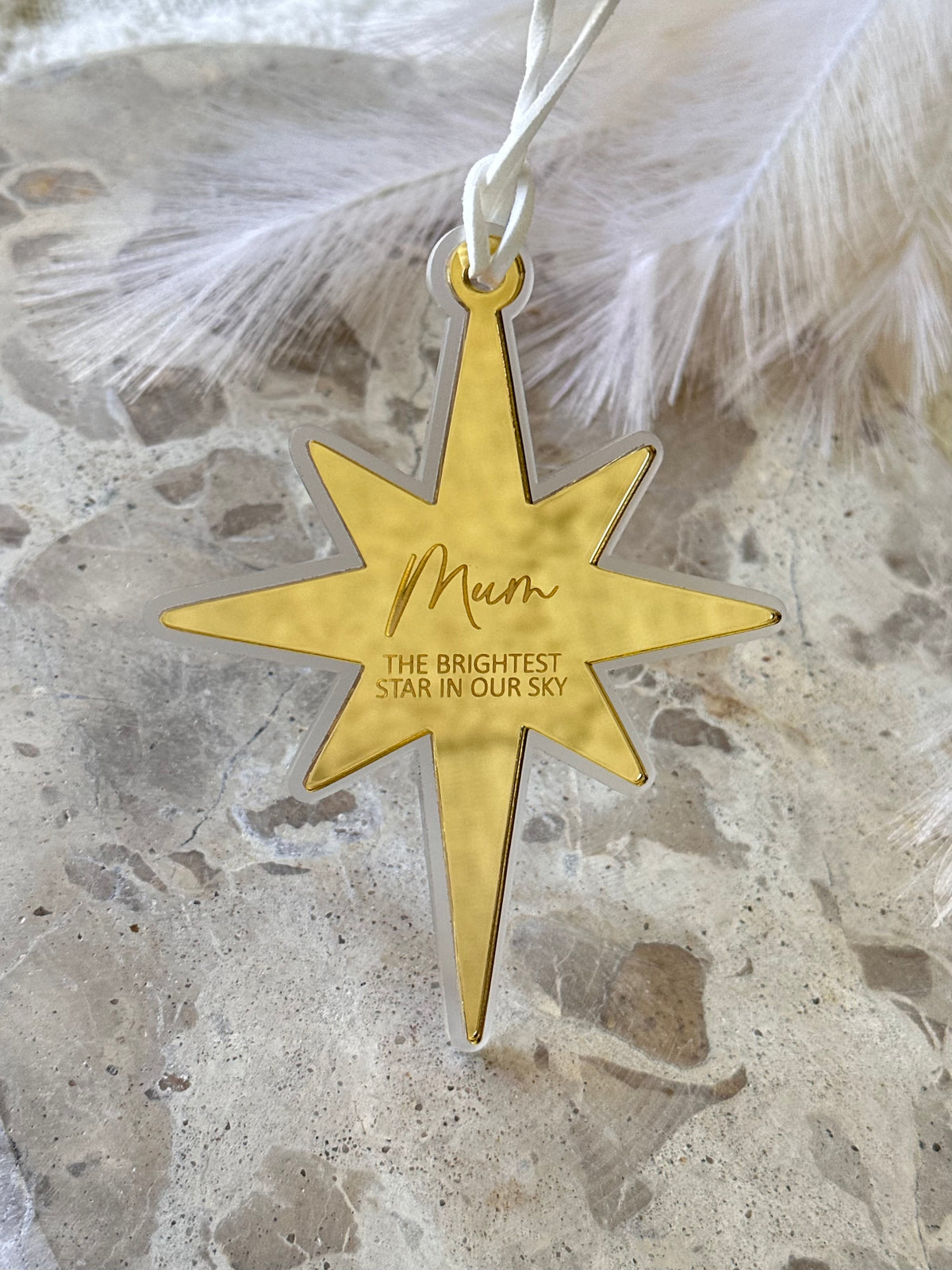 Memorial Star Christmas Tree Ornament