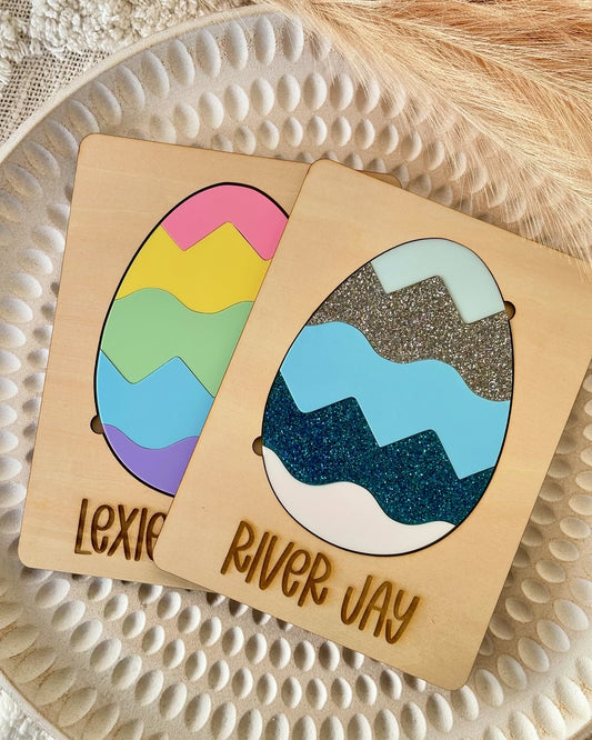 'Happy Easter' Personalised Egg Puzzle