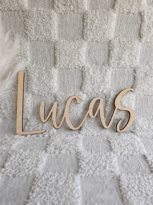 Single Layer Personalised Name Wall Plaque