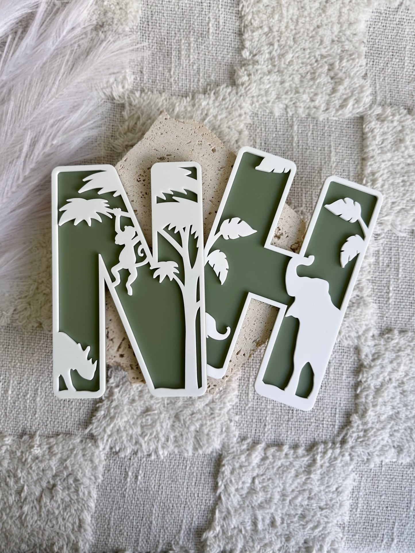 Safari Alphabet Letter Wall Decor