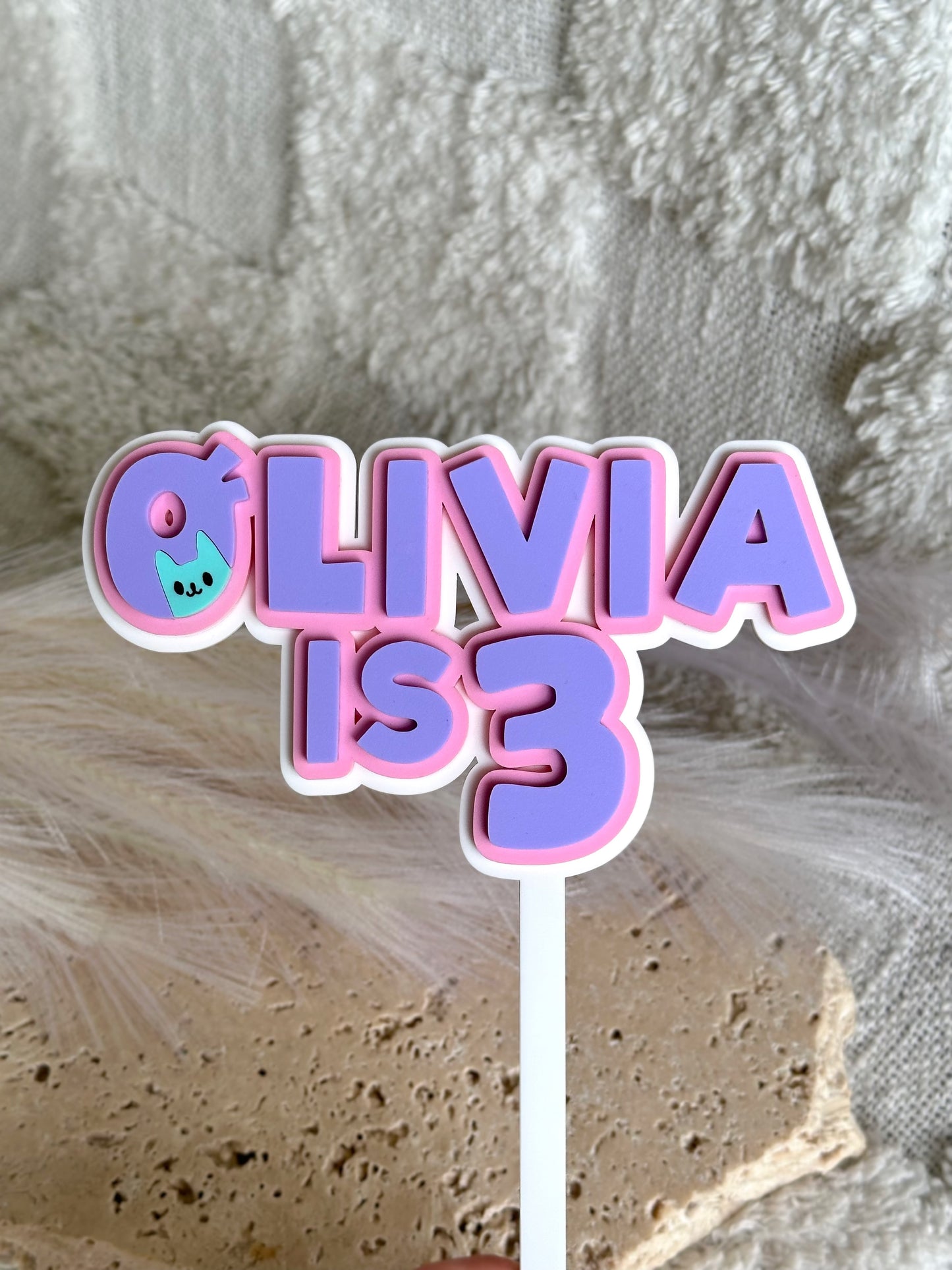 GABBY'S DOLLHOUSE Personalised Birthday Cake Topper