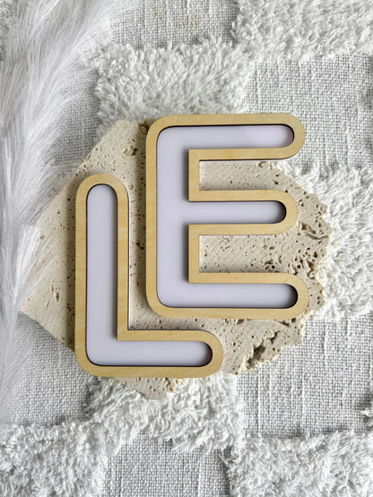 Outline Pop Alphabet Letter Wall Decor