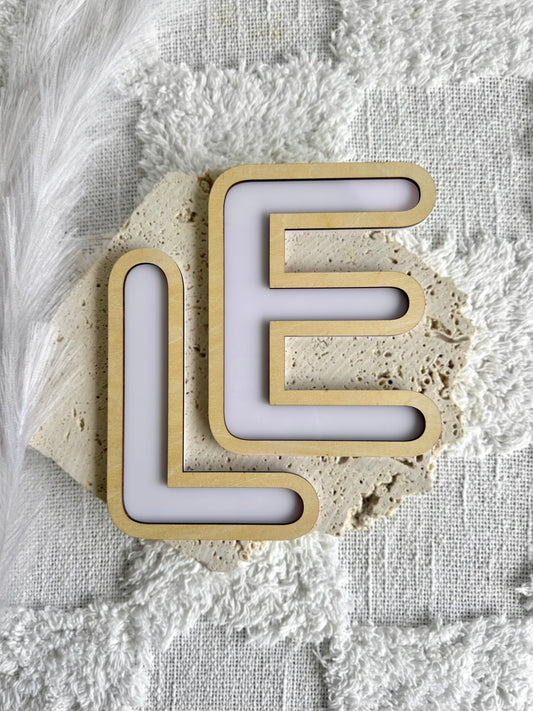 Outline Pop Alphabet Letter Wall Decor