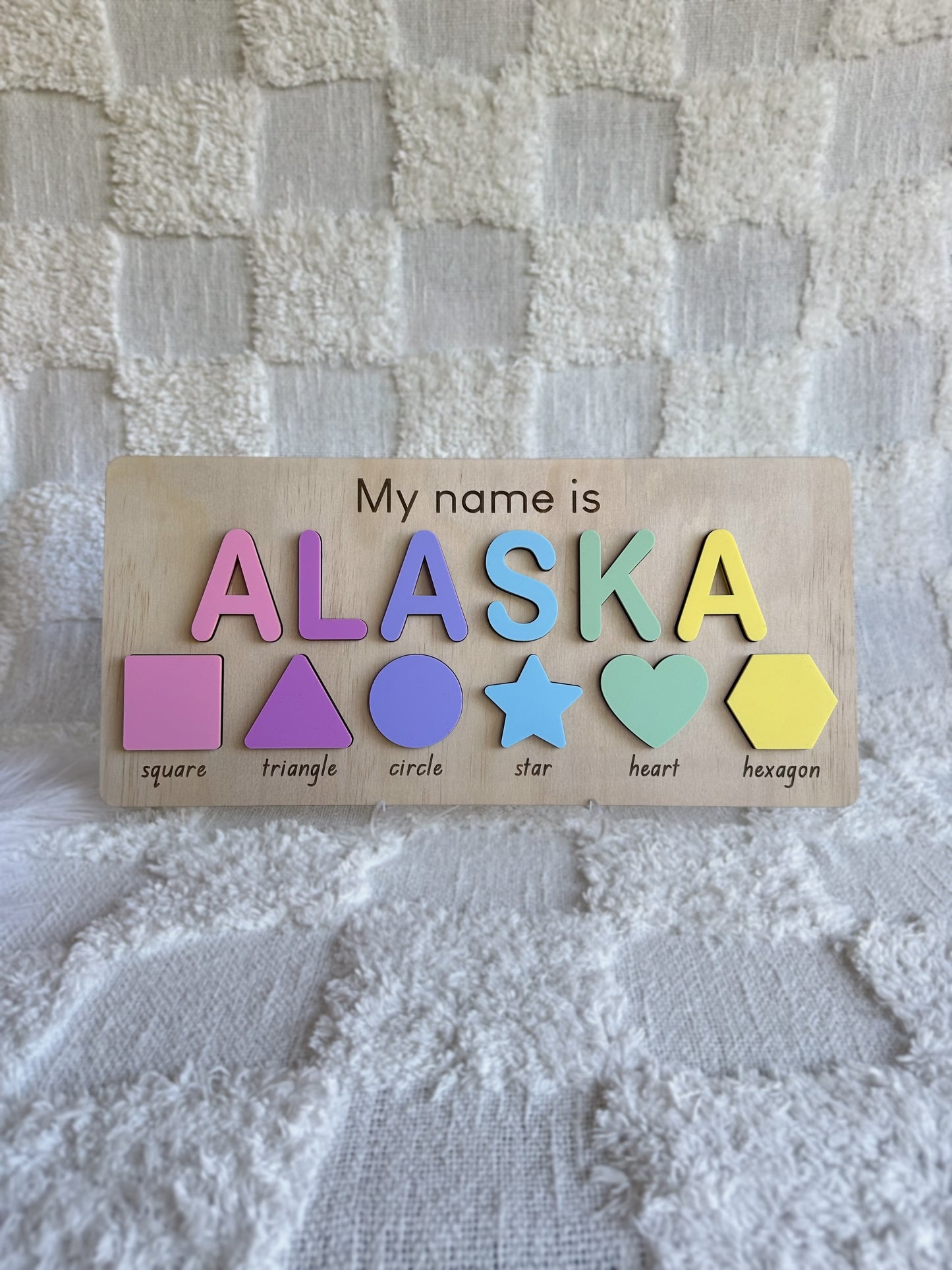 SHAPES Personalised Name Puzzle