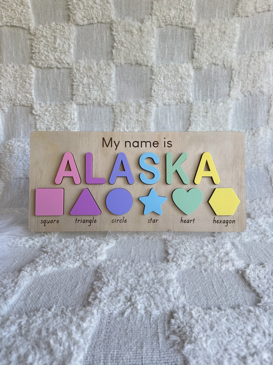 SHAPES Personalised Name Puzzle