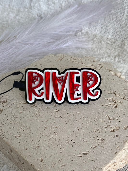 SPIDER WEB Personalised Acrylic Bag Tag