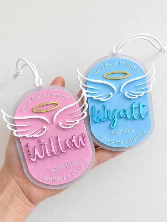 WINGS & HALO Angel Memorial Christmas Ornament