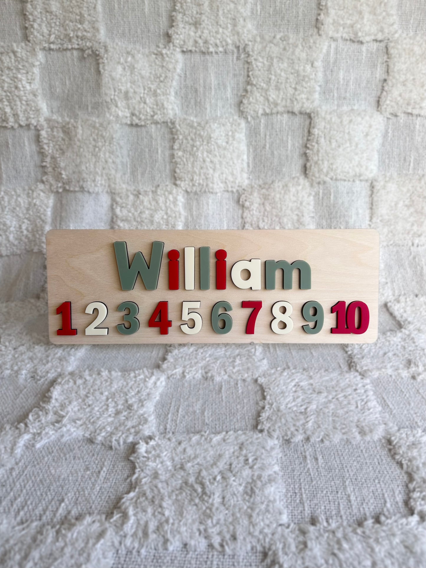 NUMBERS Personalised Name Puzzle