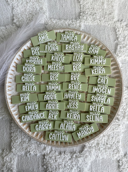 CLASSIC TITLE Personalised Acrylic Name Badge