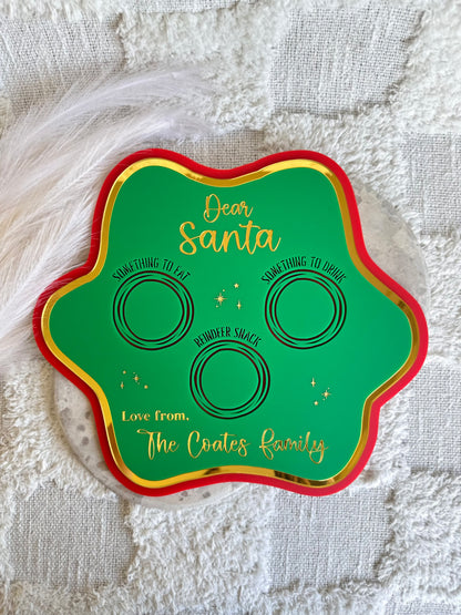 WAVY Personalised Dear Santa Christmas Treat Tray Board