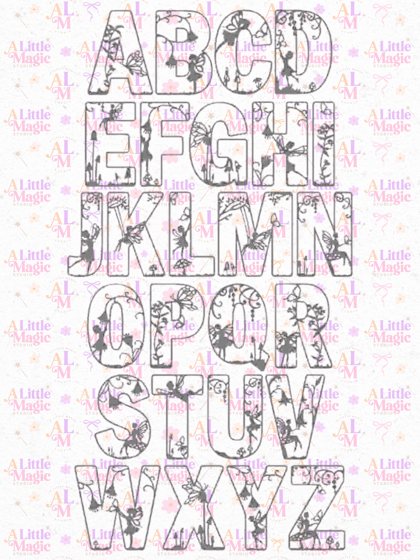 Fairy Alphabet Letter Wall Decor