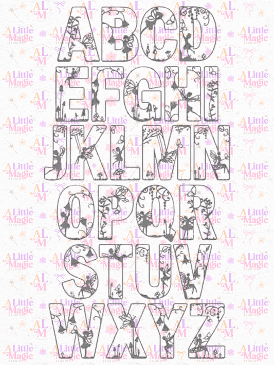 Fairy Alphabet Letter Wall Decor