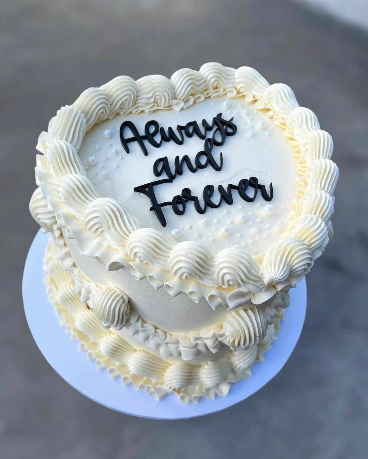 Personalised Script Flat Lay Cake Topper | Custom Name, Age or Phrase