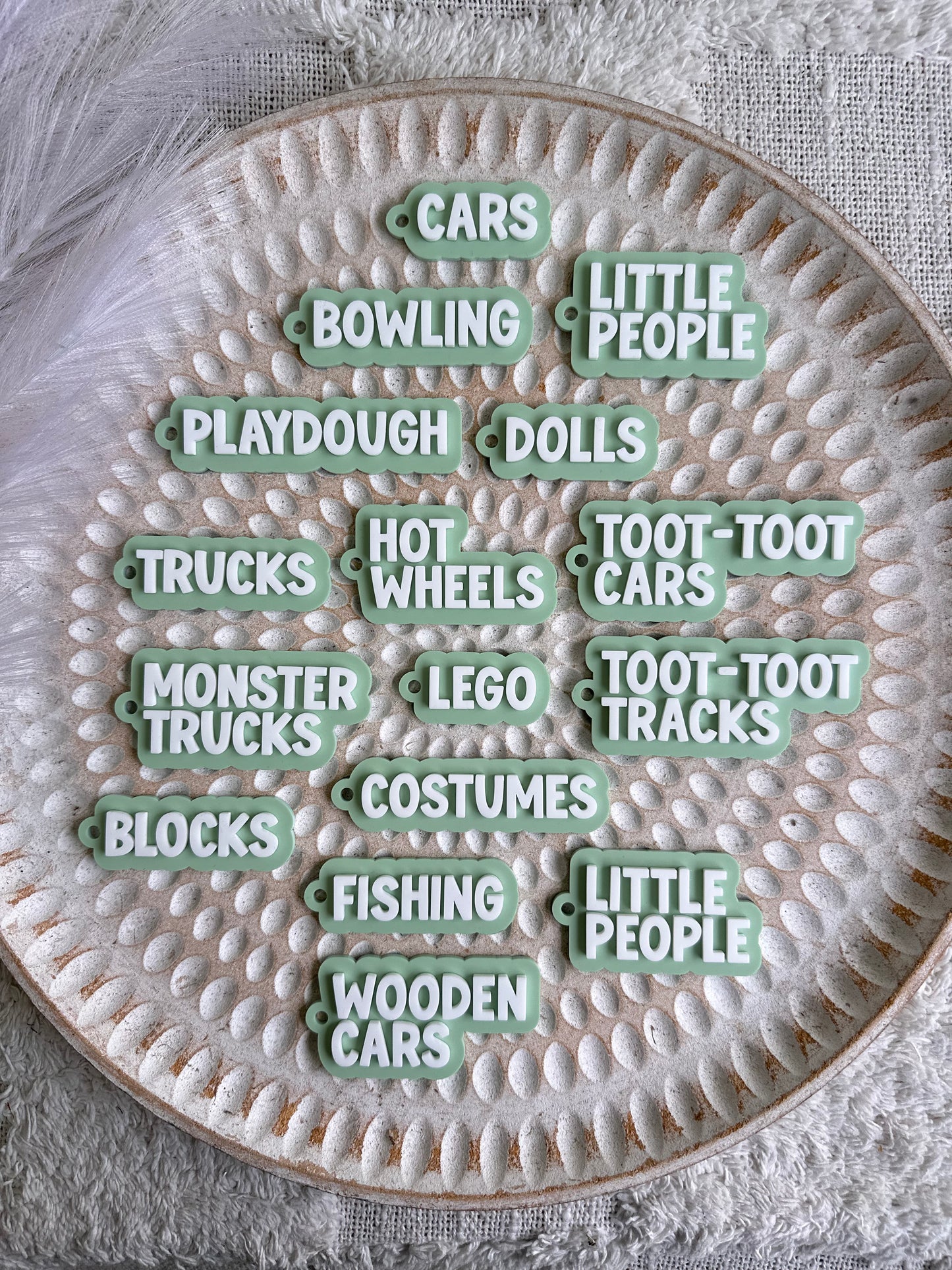Acrylic Storage Tub Labels