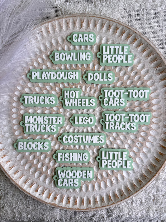 Acrylic Storage Tub Labels