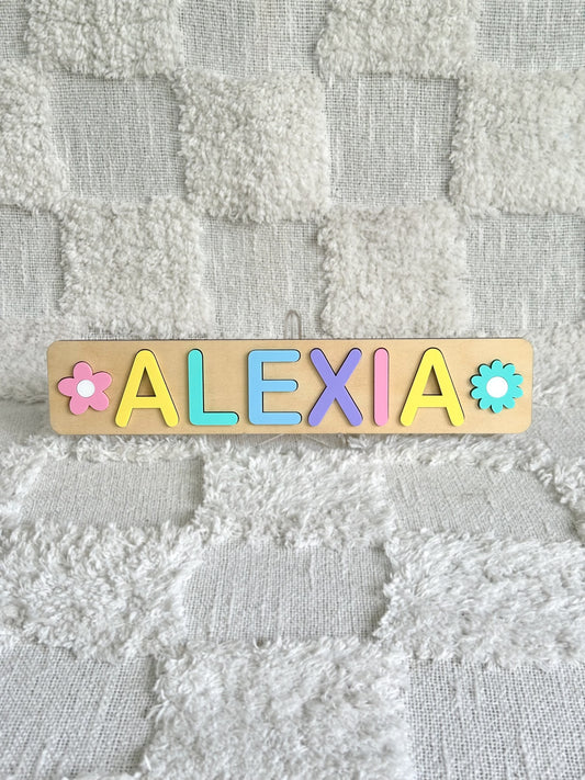 FLOWER Personalised Name Puzzle