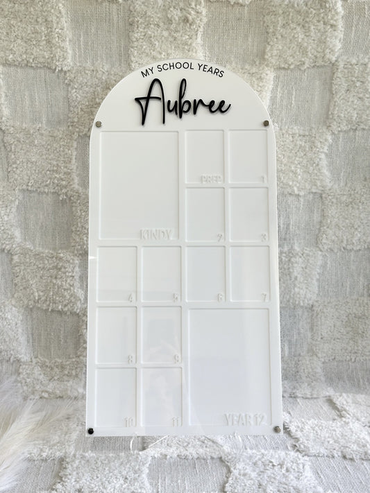 Large Arch - My School Years Photo Board