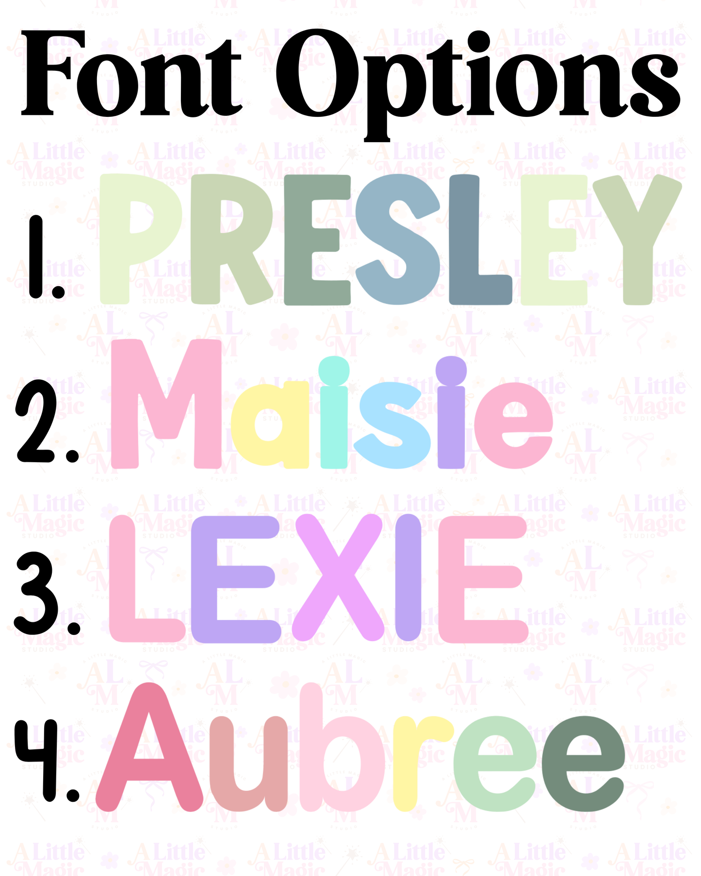 FLOWER Personalised Name Puzzle